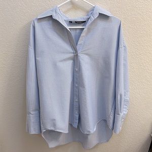 Brand New ZARA Oversized Striped Shirt - Size XS But Will Fit Medium